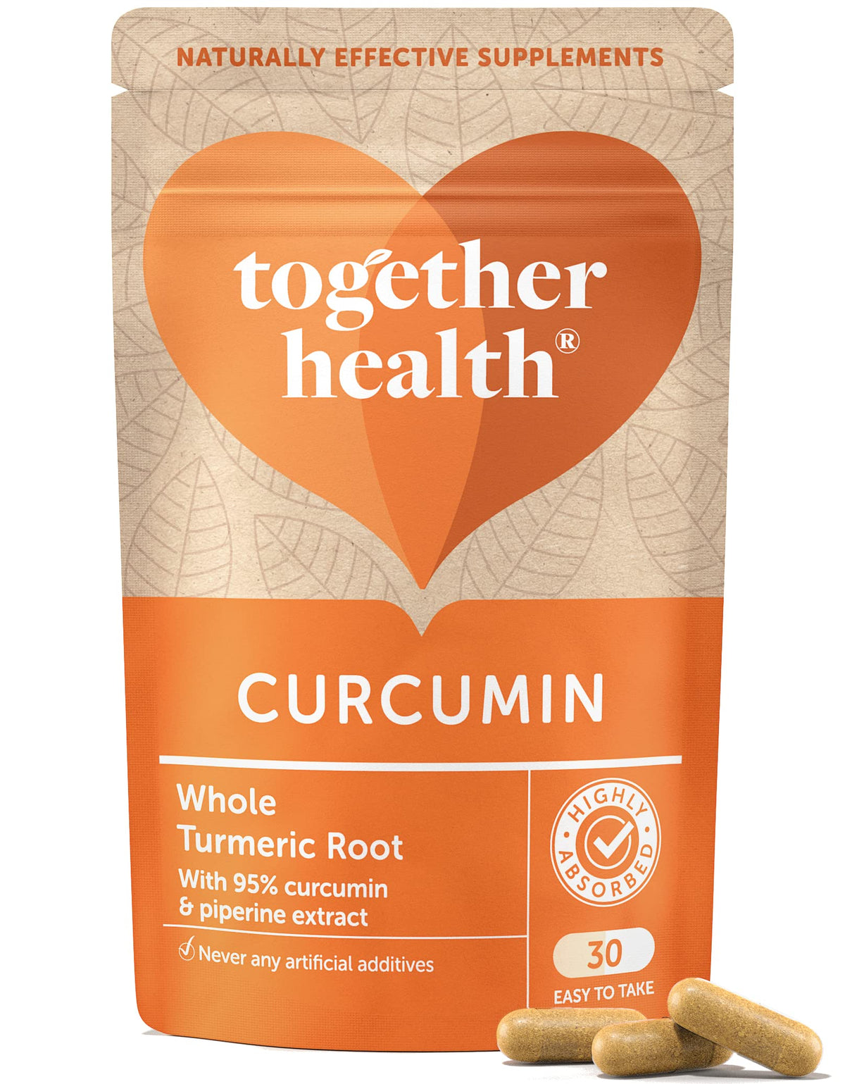 Organic Turmeric & Curcumin Complex with Black Pepper - 95% Curcumin - Vegan Capsules - Made in UK - Pack of 2 (60 Vegecaps)