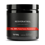 Toniiq Ultra High Purity Resveratrol Capsules - 98% Trans-Resveratrol, 60 Caps