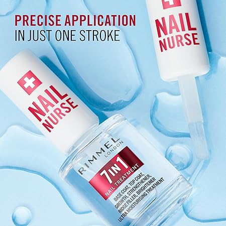 Rimmel London 7-in-1 Nail Base & Top Coat - Vegan & Fast-Drying