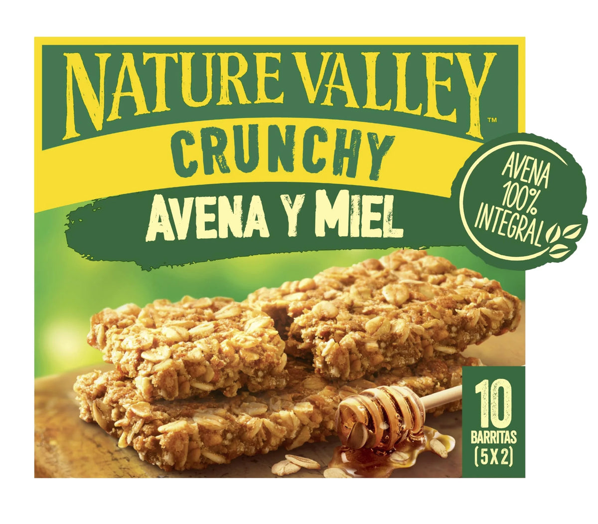 Nature Valley Crunchy Honey Oat Granola - 5 Pack x 210g | Whole Grain Oats & Honey for Breakfast
