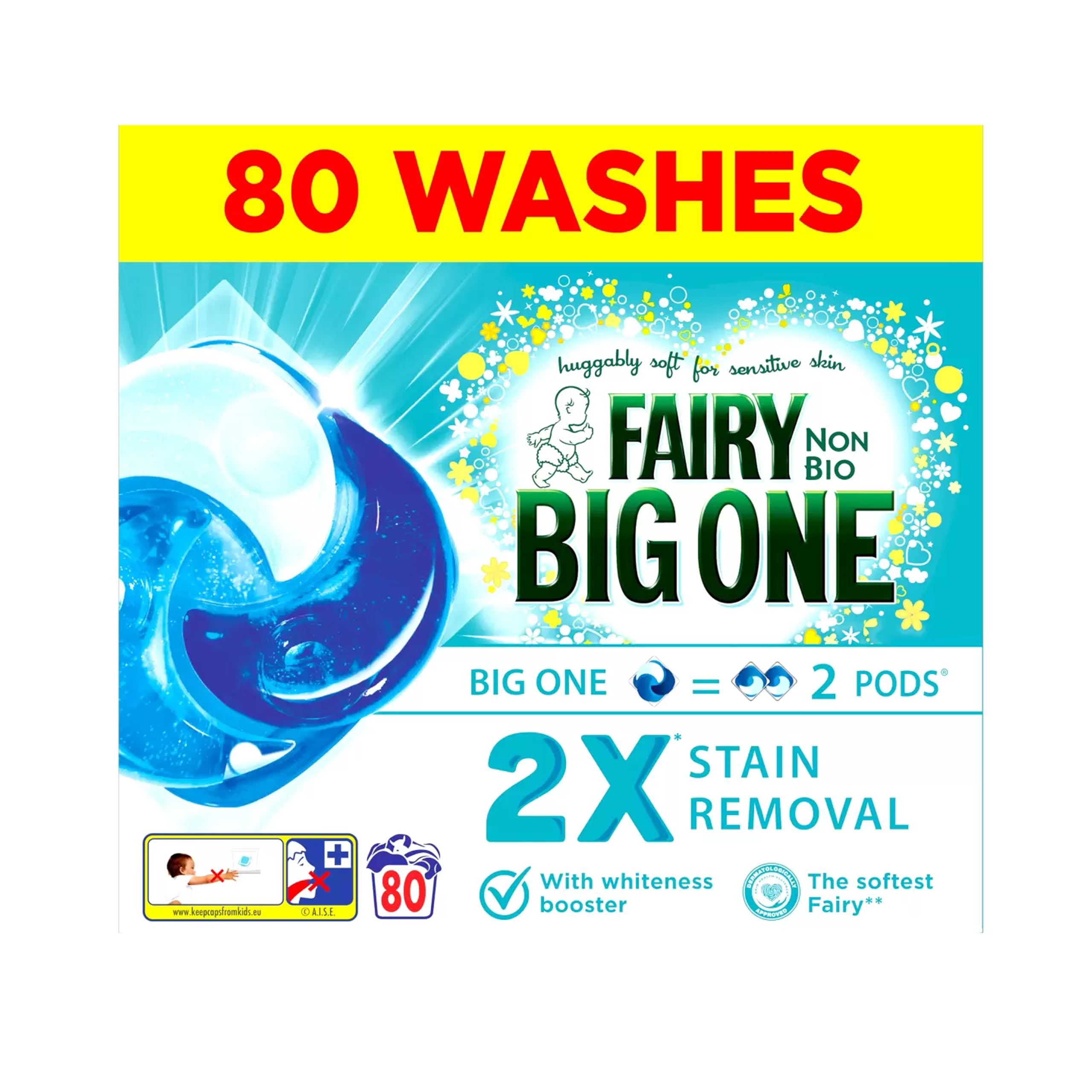 Fairy Non Bio PODS Laundry Detergent Capsules - Sensitive Skin, 35 Washes