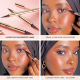 ICONIC London Enrich & Elevate Dual-Ended Liquid Eyeliner - Black