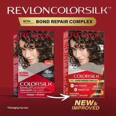 Revlon ColorSilk with Bond Repair Complex, Permanent Hair Color, 100% Gray Coverage, Ammonia Free Hair Dye, Vegan Keratin, 30 Dark Brown