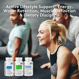 Youth & Tonic Lean Sculpt Defined Cleanse – Water Weight Away, Cortithermo Shape & Bedtime Trim for Detox Metabolism Bloating Energy & Dietary...