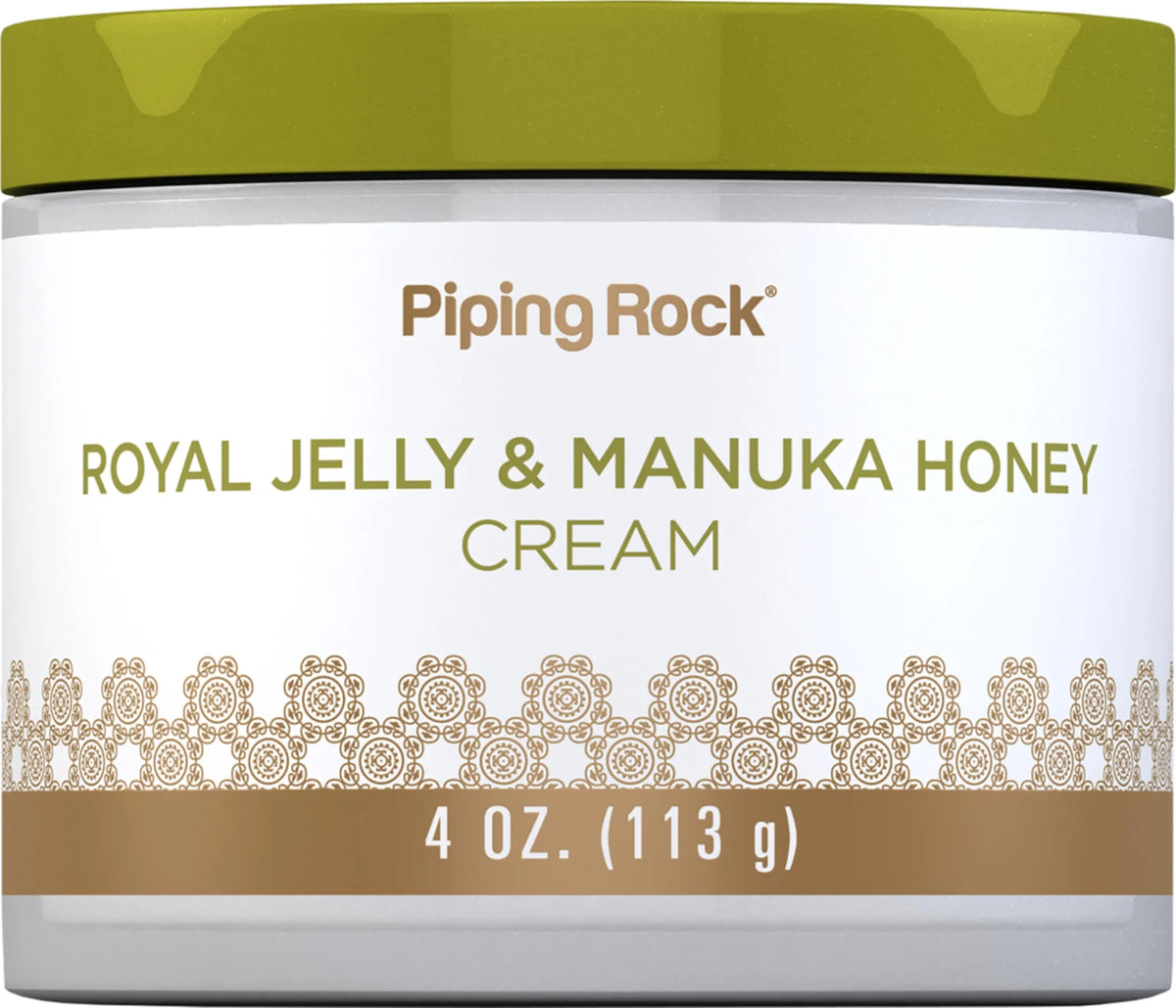 Piping Rock Manuka Honey & Royal Jelly Cream 4oz - Luxurious Face & Skin Moisturizer