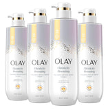 Olay Body Wash for Women - Elasticity Boosting with Collagen Peptide Serum Complex - 20 fl oz (Pack of 4)