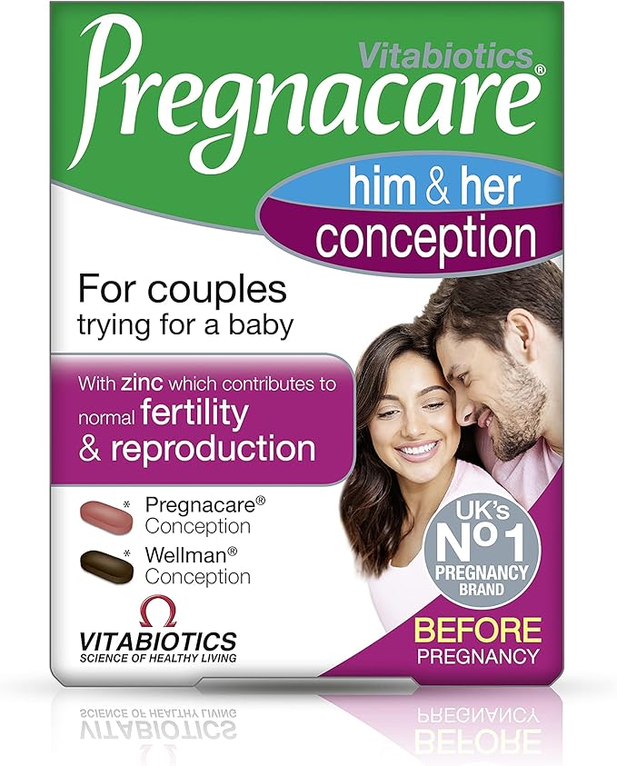 Vitabiotics Pregnacare Men and Women Fertility Support, 60 Tablets
