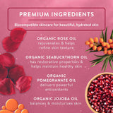 Badger Damascus Rose Organic Body Oil: Luxurious Skin Hydration & Scent