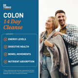 Dr. Tobias 14-day colon cleanse with cascara sagrada, psyllium husk, and probiotics
