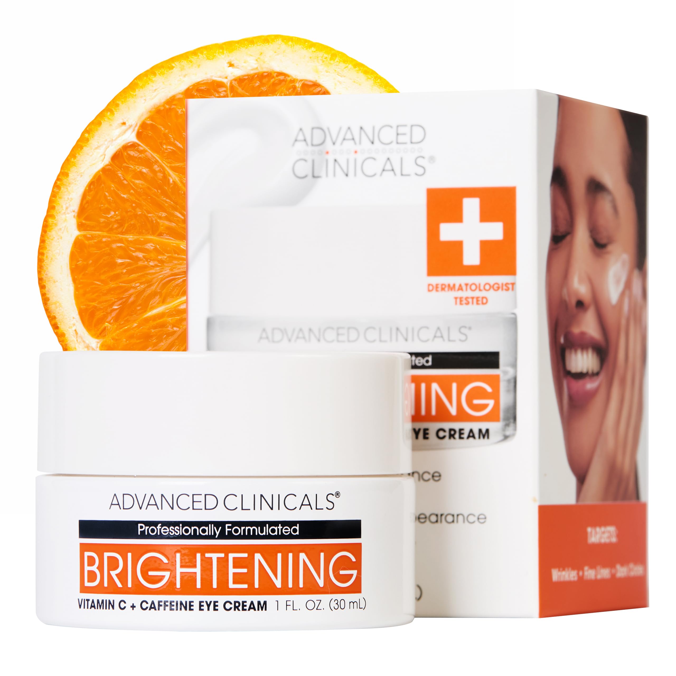 Advanced Clinicals Vitamin C + Caffeine Eye Balm for Dark Circles & Puffiness