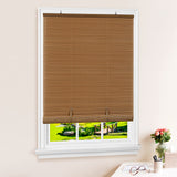 Cordless Solstice Vinyl Roll-Up Blind (30"x72") - Woodtone