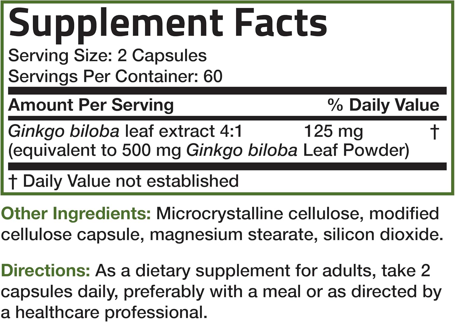 Bronson extra strength ginkgo biloba supplement for brain function and memory support