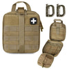 LIVANS Tactical First Aid Pouch - MOLLE EMT Medical Bag with Quick Release Design for Military & Outdoor Survival