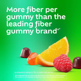 Benefiber assorted fruit flavor prebiotic fiber gummies for digestive health