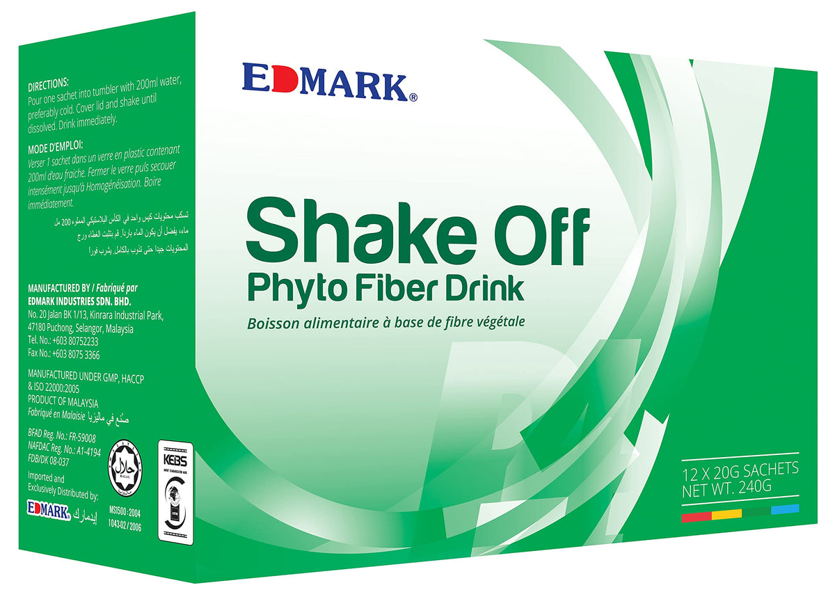Edmark Shake Off Phyto Fiber Drink - Pandan Flavor Detox