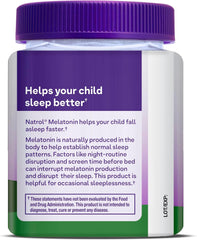 Natrol Kids Melatonin 1mg، مكمل غذائي لنوم هادئ، حلوى جيلاتينية للنوم للأطفال، 60 حلوى جيلاتينية بنكهة التوت، إمداد لمدة 60 يومًا 