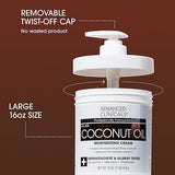 Advanced Clinicals Coconut Oil Cream: Deeply Moisturizing Lotion (2-Pack)