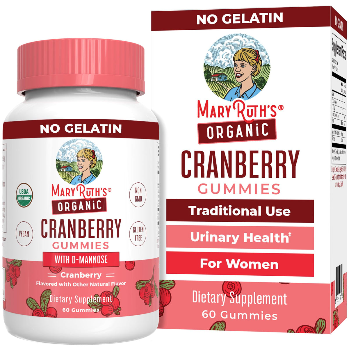 MaryRuth Organics Organic Cranberry Gummies - Urinary Tract Health for Women