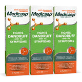 Medicasp Coal Tar Gel Dandruff Shampoo - Treats Seborrheic Dermatitis & Psoriasis - 3 Pack (6 oz Each)