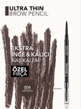 Flormar Ultra Thin Brow Pencil Precision 04 Dark Brown