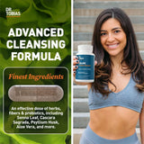 Dr. Tobias 14-day colon cleanse with cascara sagrada, psyllium husk, and probiotics
