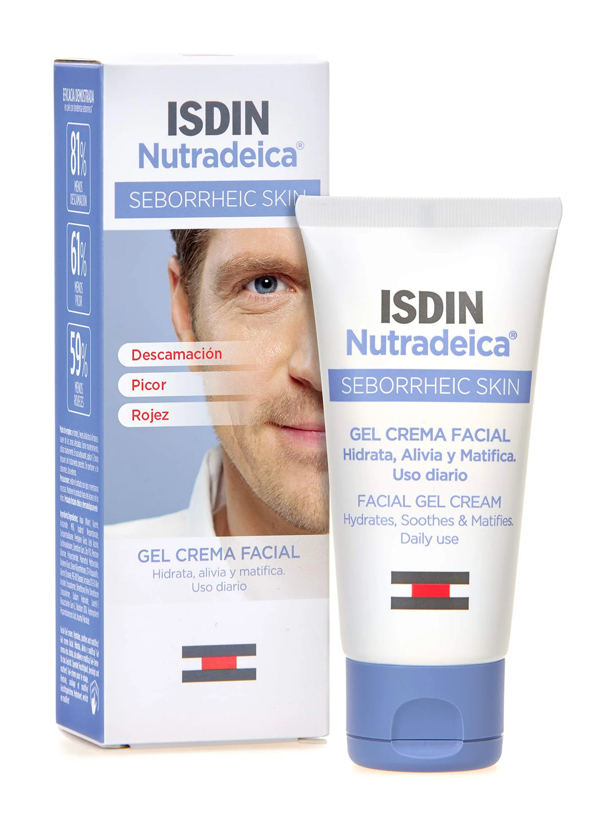 ISDIN Nutradeica Facial Gel Cream for Seborrheic Skin