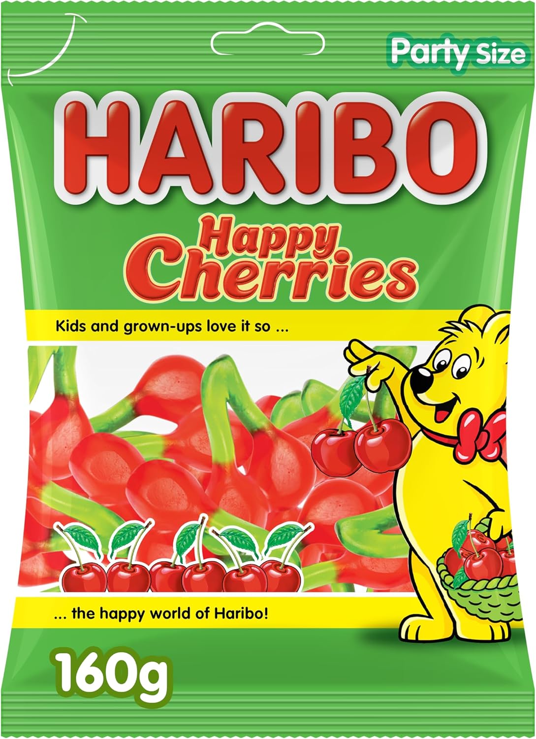 HARIBO Happy Cherries 160g Jar - Berry Gummi Candy