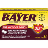 Bayer, Genuine Aspirin, 325 mg , 100 Coated Tablets