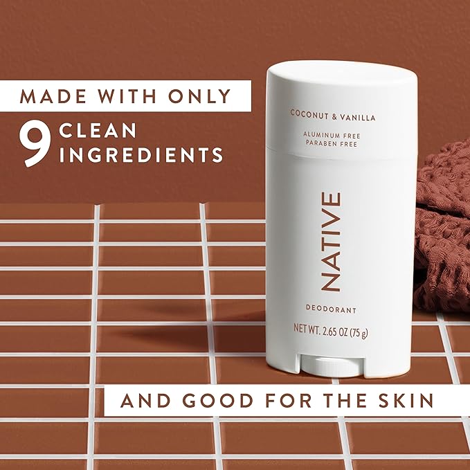 Native Deodorant Natural Deodorant For Women And Men Vegan Gluten Free Cruelty Free Aluminum Free Free Of Parabens Sulfates Coconut Vanilla