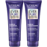 L'Oreal Paris EverPure Brass Toning Purple Shampoo & Conditioner - Sulfate-Free for Blonde & Highlighted Hair