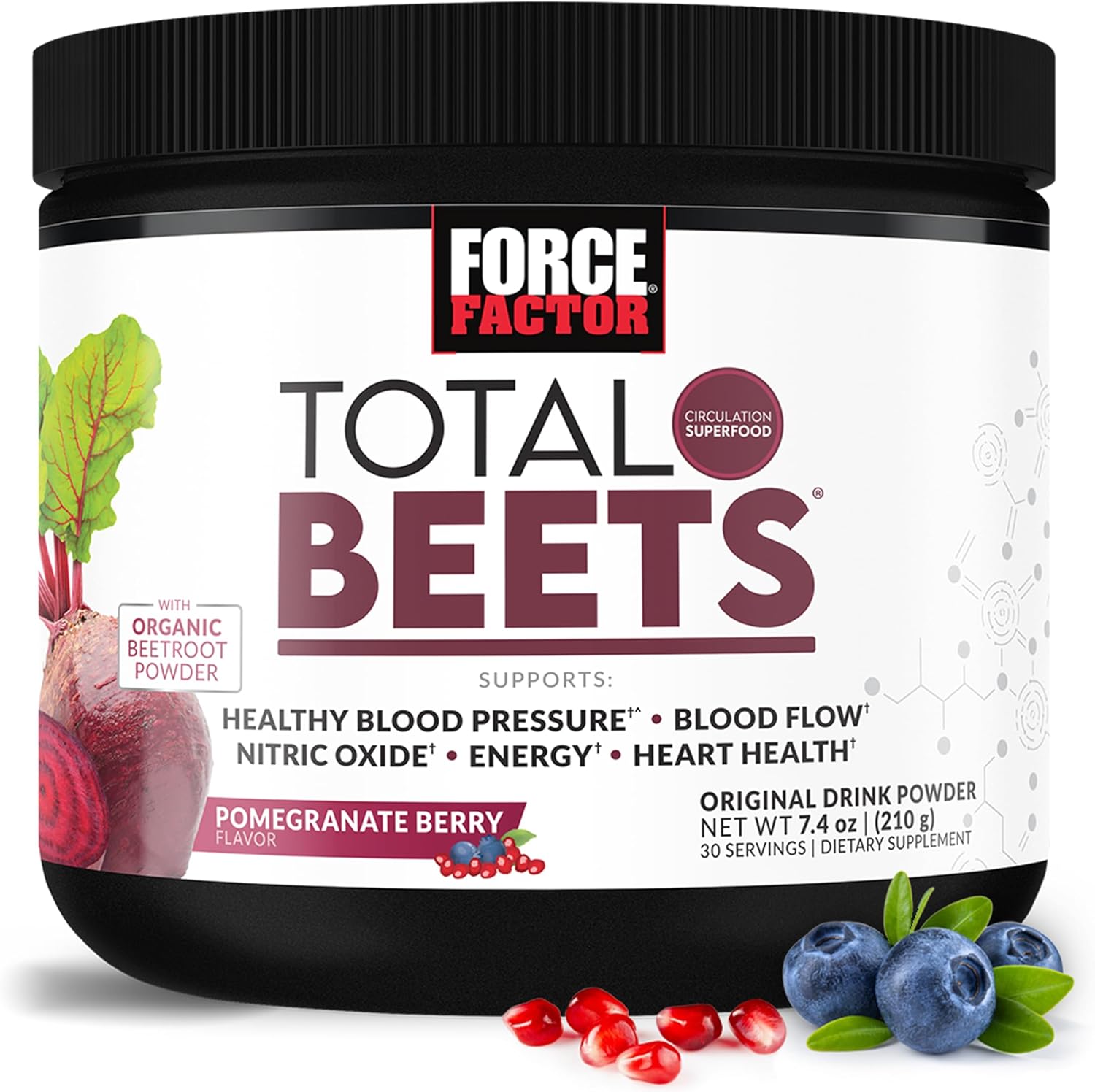 مسحوق الشمندر من  Force Factor، لدعم الدورة الدموية والقدرة على التحمل.