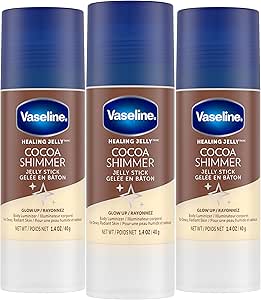 Vaseline Cocoa Shimmer Jelly Stick - 3 Count