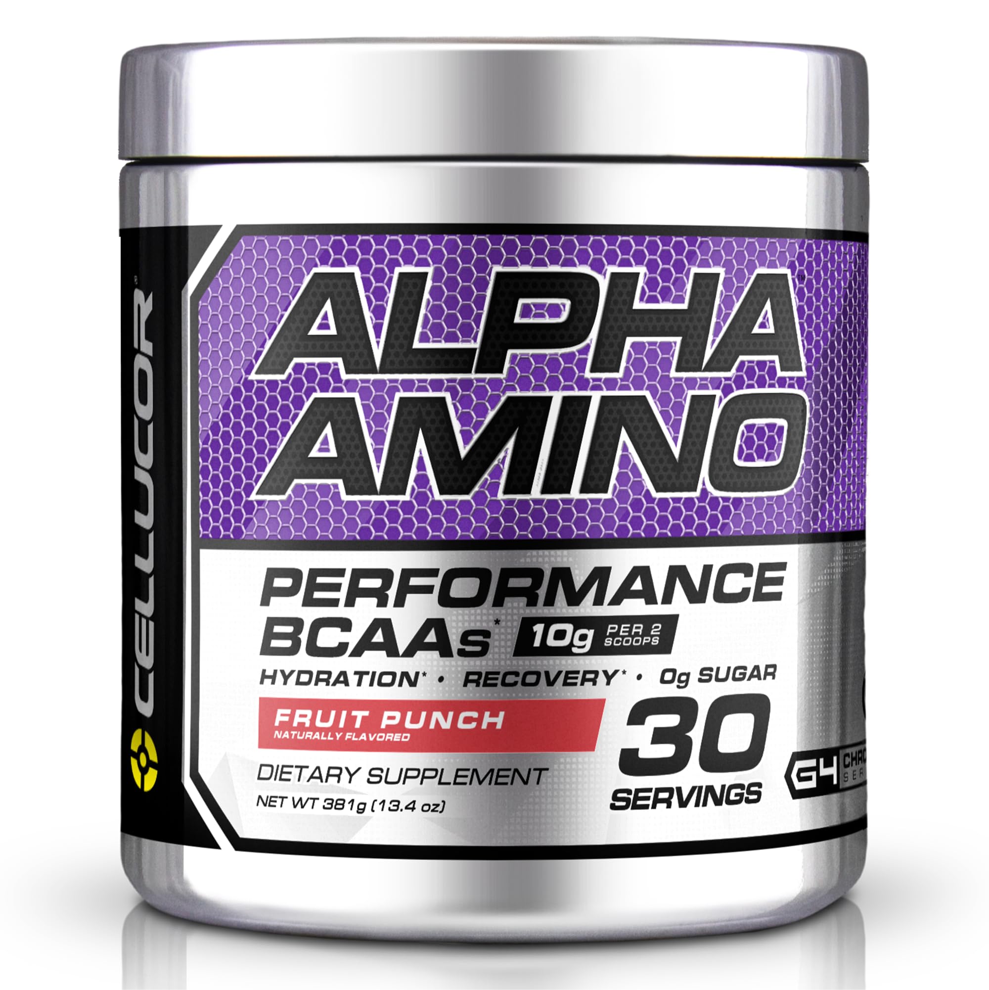 Alpha Amino Performance BCAAs Powder – Fruit Punch – 13.4 oz (381g) – Muscle Support & Recovery