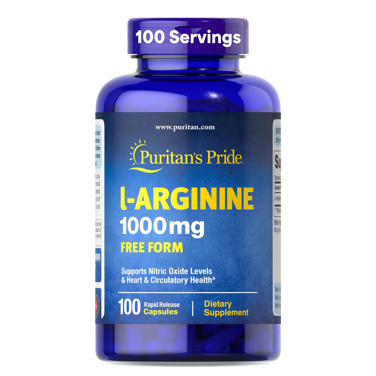 Puritan's Pride L-Arginine - Cardiovascular & Performance