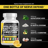 مكمل Alpha Lipoic Acid لدعم صحة الأعصاب.