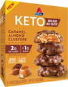 Atkins Caramel Almond Clusters - Gluten Free, Low Sugar, High Fiber Snack - 8 Count