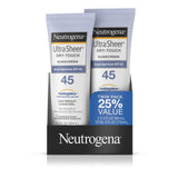 Neutrogena Ultra Sheer Dry-Touch Sunscreen SPF 45 - 3 oz (Pack of 2)