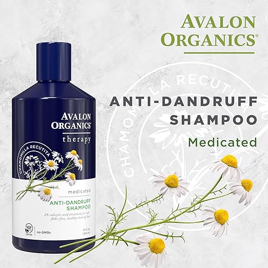 Avalon Organics Medicated Anti-Dandruff Shampoo - 14oz - Soothe & Cleanse