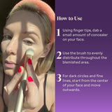 Fièra Cosmetics concealer brush for cream and liquid concealer application