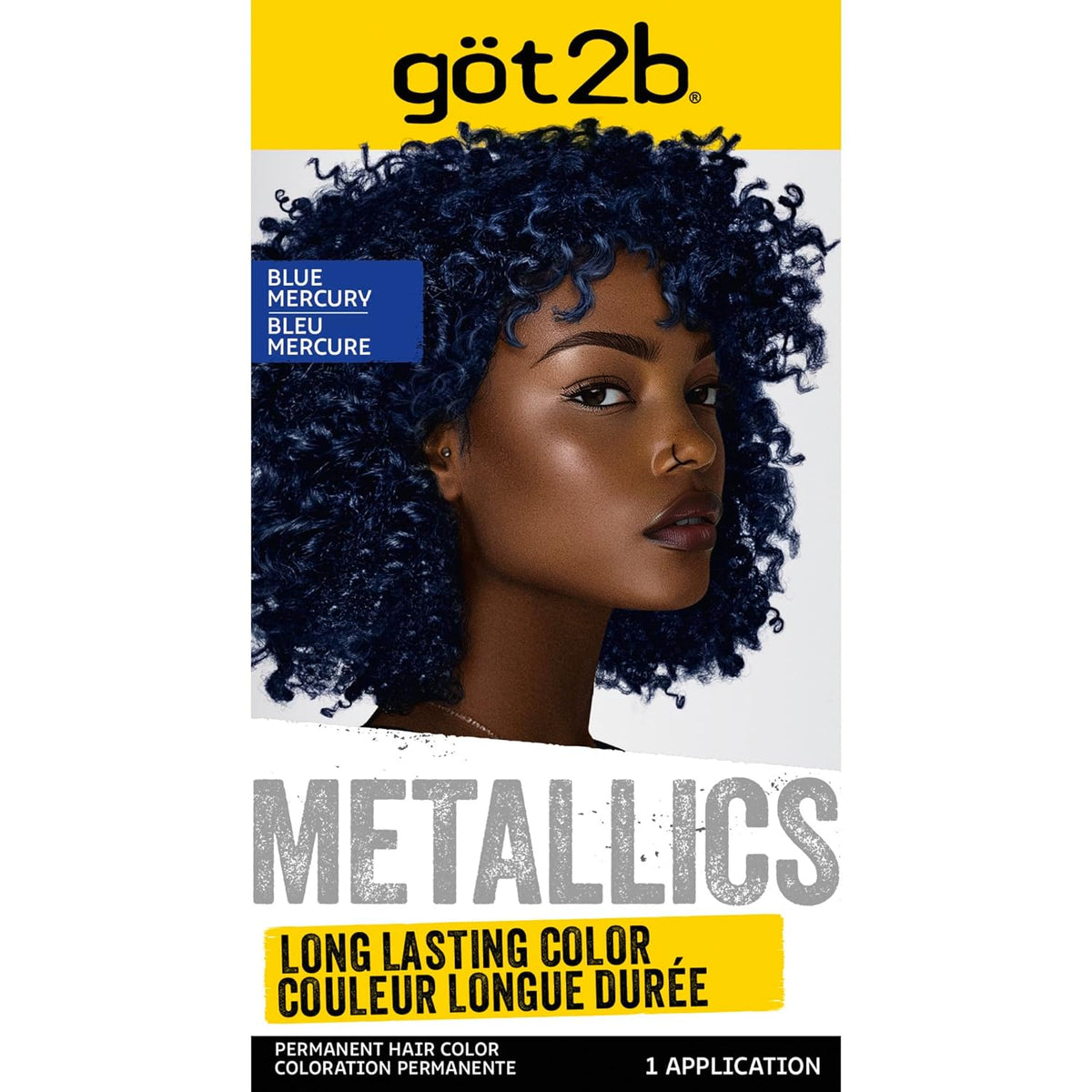 صبغة شعر دائمة M67 بلو ميركوري - Schwarzkopf Got2b Metallics.