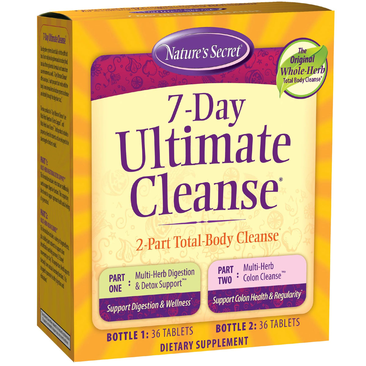 Nature's Secret 7-Day Ultimate Cleanse Set - 2 Part Total Body Reset