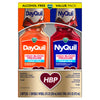 Vicks DayQuil & NyQuil HBP Cold & Flu Relief Liquid Combo Pack (2 x 8 FL OZ)