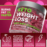Keto weight loss diet pills: Natural appetite suppressant and fat burner with apple cider vinegar (60 capsules).