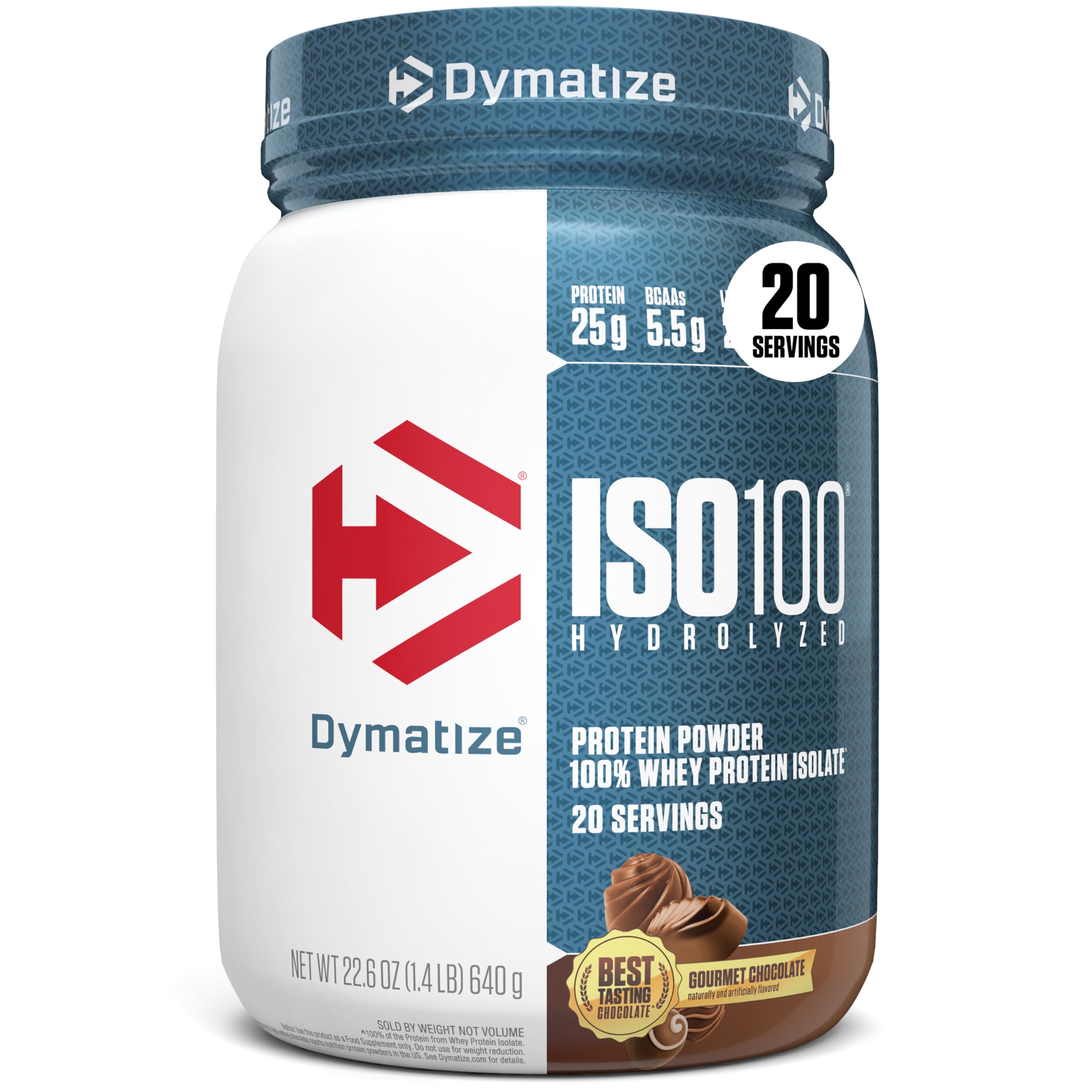 Dymatize ISO100 Hydrolyzed Whey Isolate - Fast-Absorbing Protein Powder