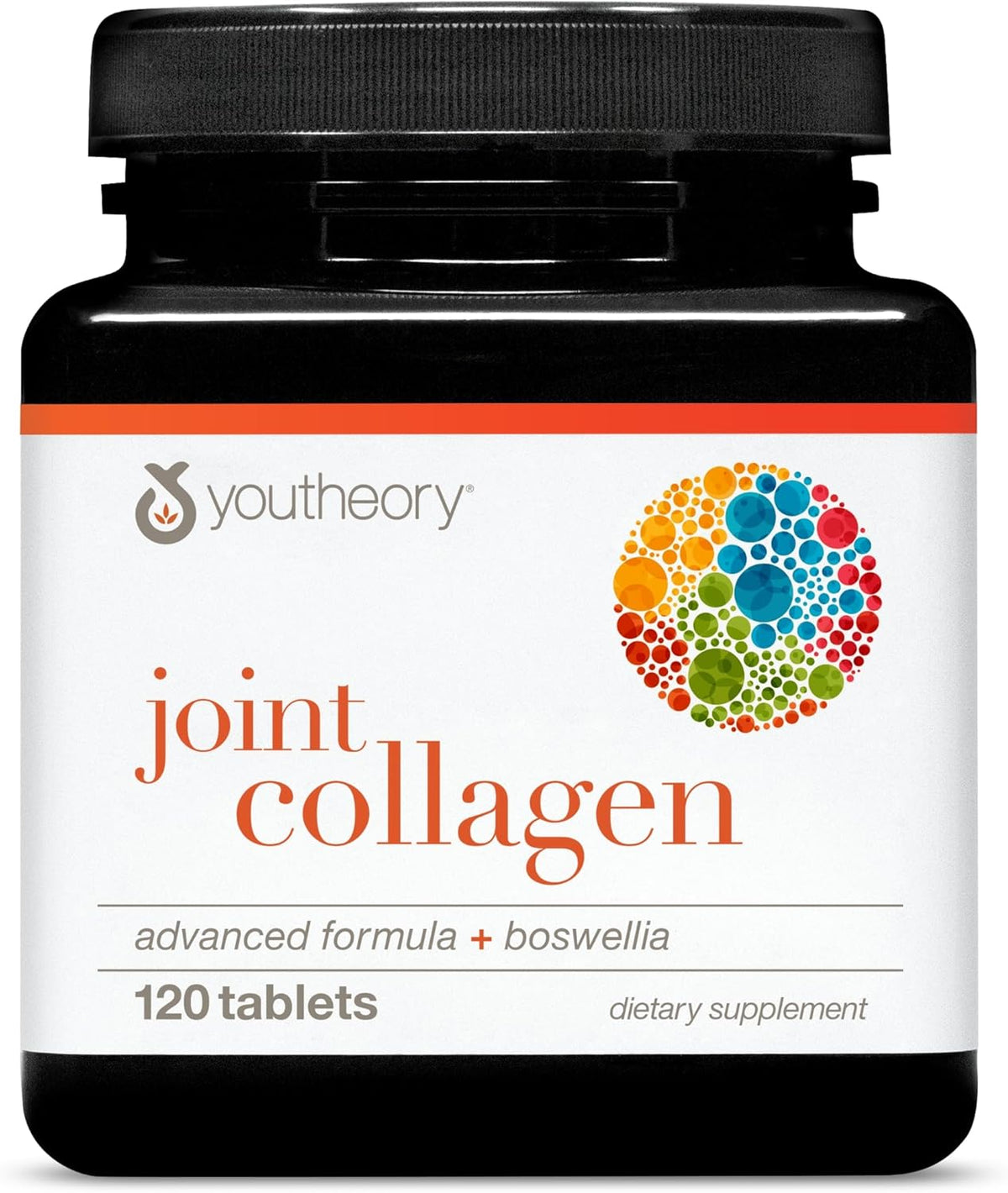 Youtheory Joint Collagen Advanced - مكمل غذائي لصحة العظام والمفاصل - فيتامينات للنساء والرجال - مع مستخلص البوسويليا والكركم والكيرسيتين - 120 قرصًا
