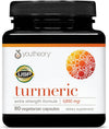 Youtheory Turmeric Extra Strength - 1,000 mg Turmeric Supplement - with 10 mg Black Pepper - Curcumin Joint Support* - Soy, Dairy & Gluten Free - 60 Vegetarian Capsules