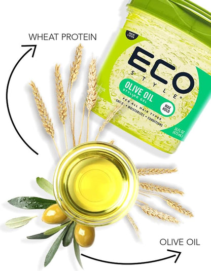 Eco Styler Professional Styling Gel, Olive Oil, Max Hold 10, 16 Oz