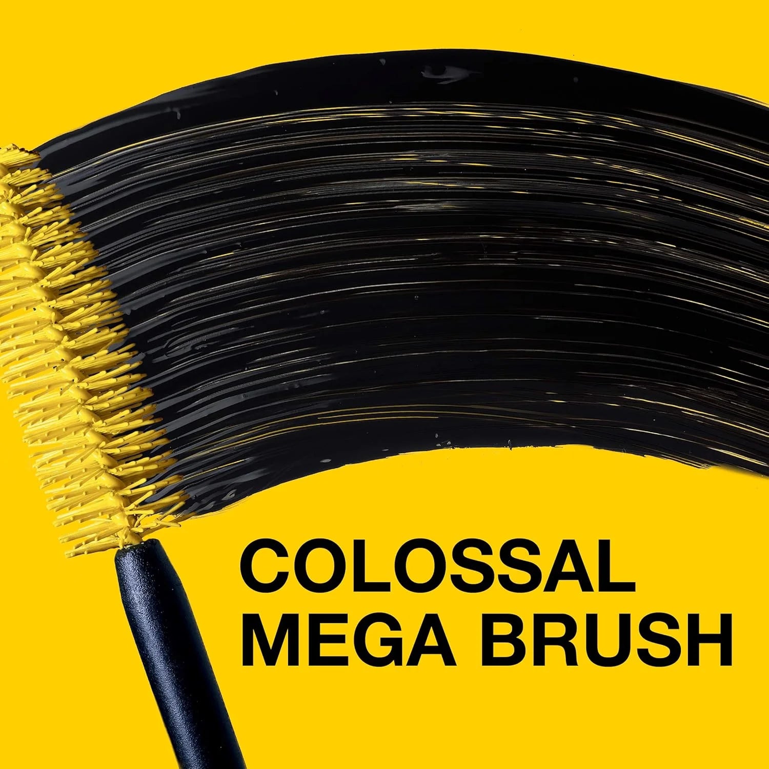 Glam black washable mascara for volumizing and defining lashes.
