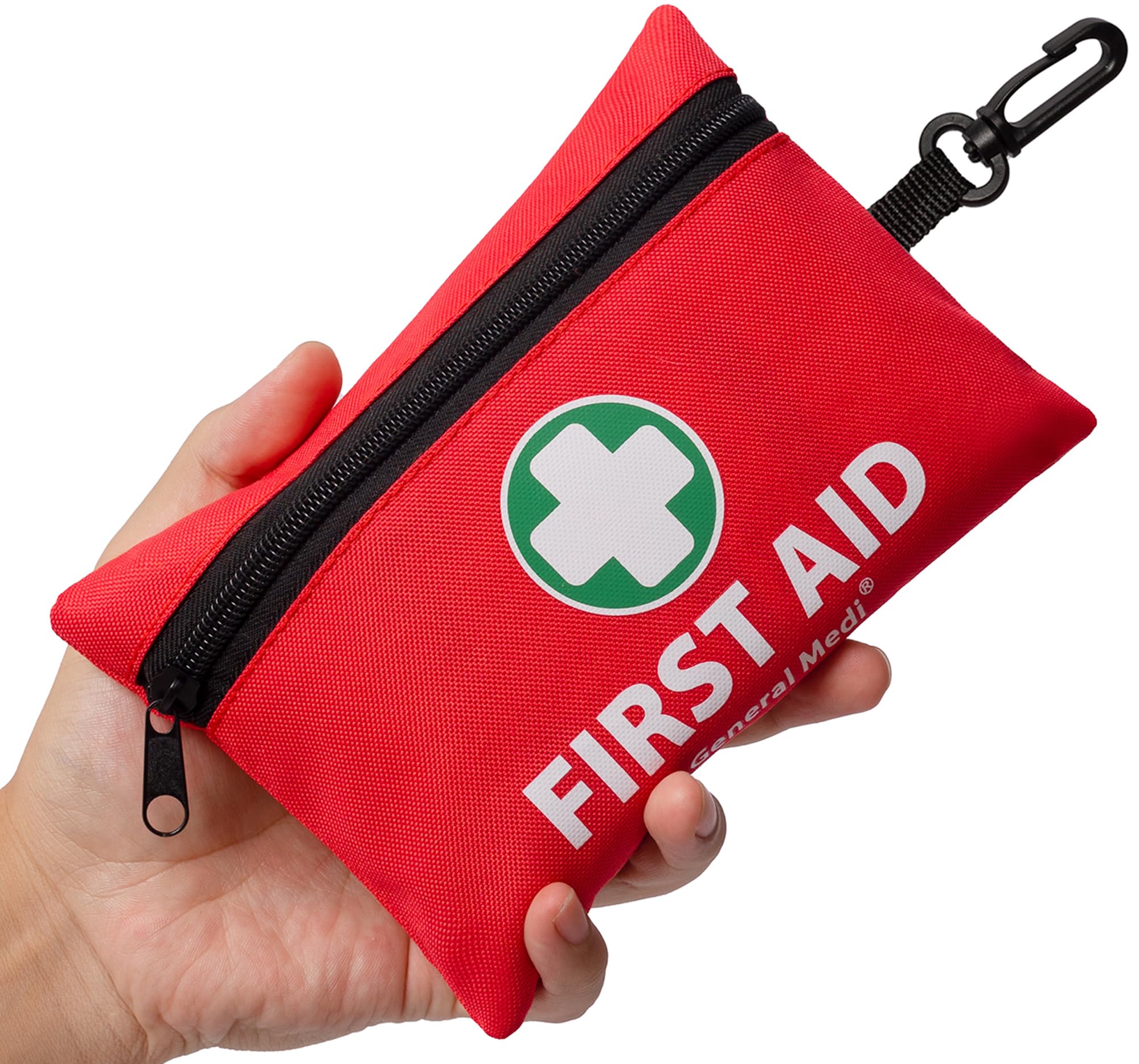 General Medi Mini First Aid Kit – 110-Piece Emergency Kit with Foil Blanket & Scissors