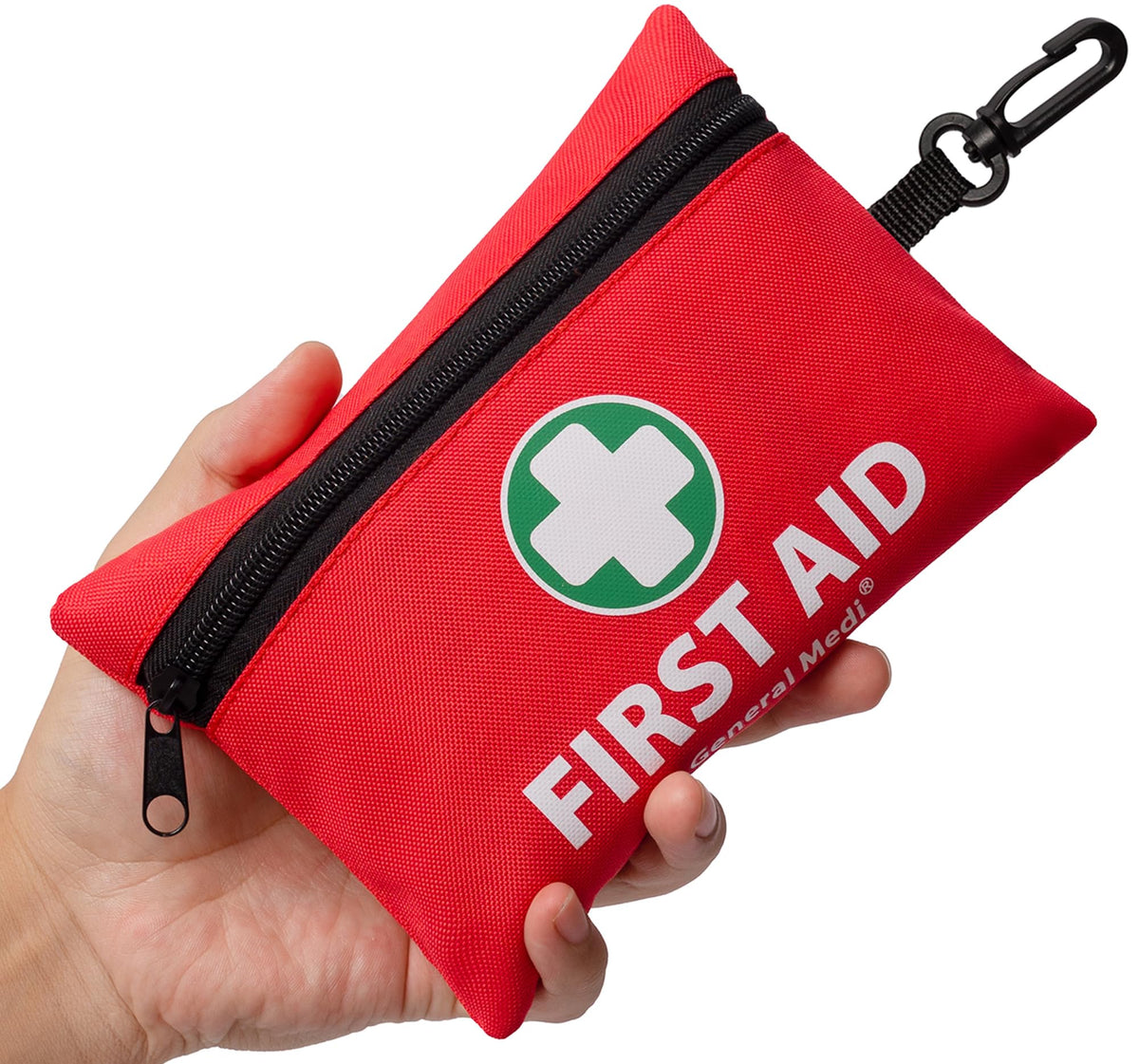 General Medi Mini First Aid Kit – 110-Piece Emergency Kit with Foil Blanket & Scissors